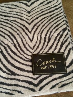 Coach Zebra Knit Scarf